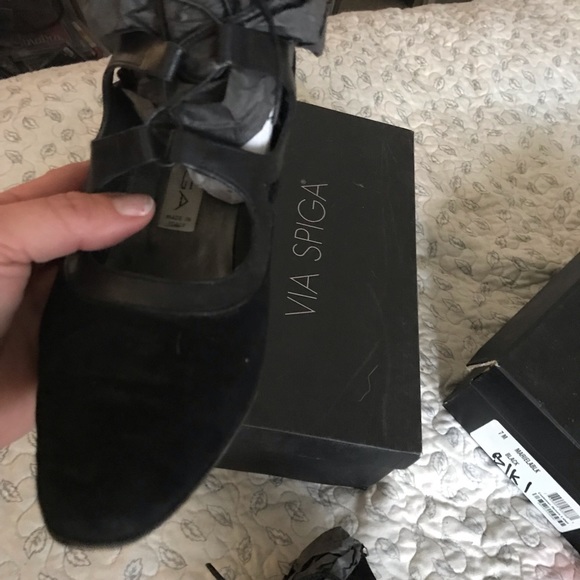 Vintage Via Spiga Suede with leather straps booty - Picture 4 of 8